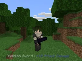 Obsidian Sword Mod for Minecraft PE