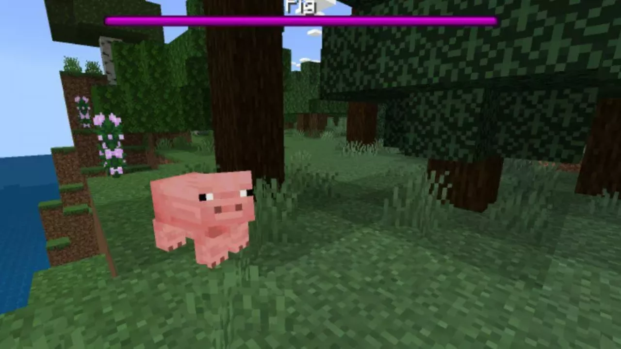 Pig from Mob Health Mod for Minecraft PE