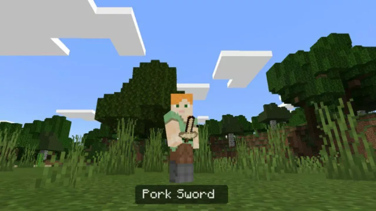 Pork from Sword Cake Mod for Minecraft PE
