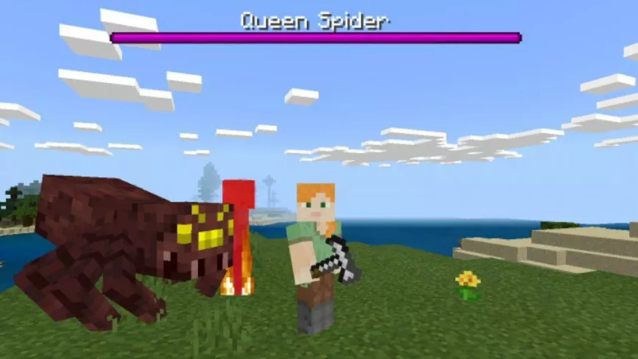 Queen Spider from Quizzes Mod for Minecraft PE