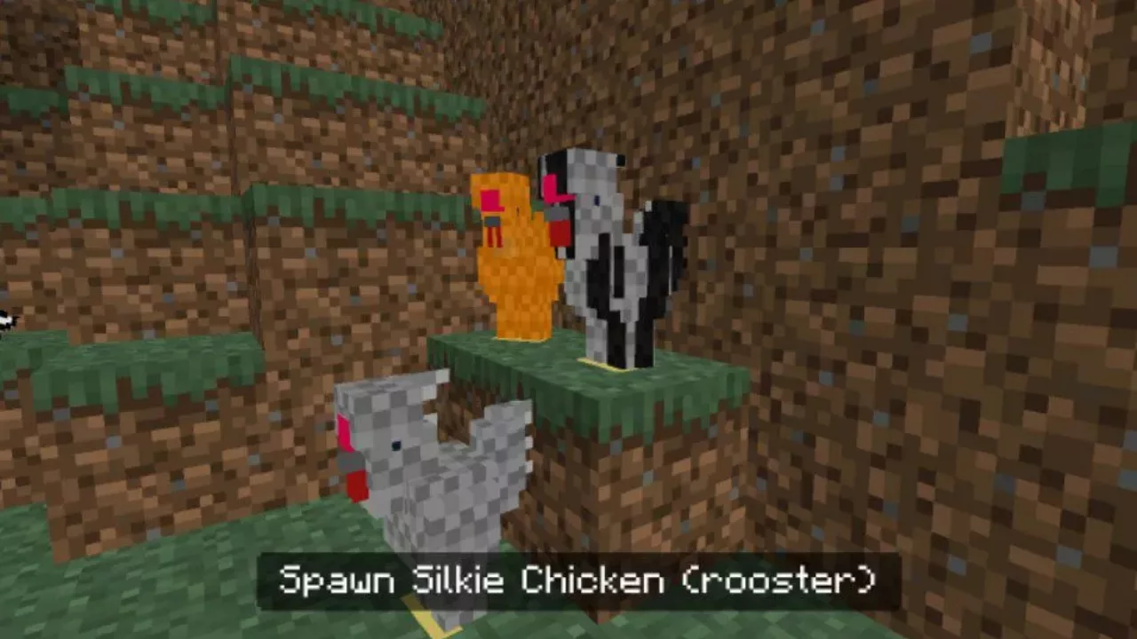 Rooster from Flying Mob Mod for Minecraft PE