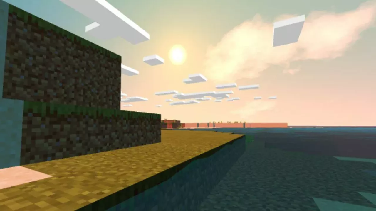 Sun from Vibrant Shader for Minecraft PE