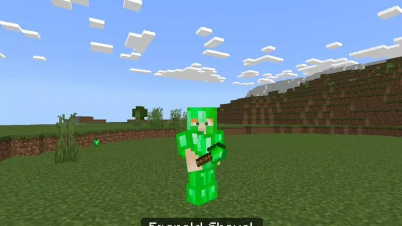 Shovel from Emerald Sword Mod for Minecraft PE