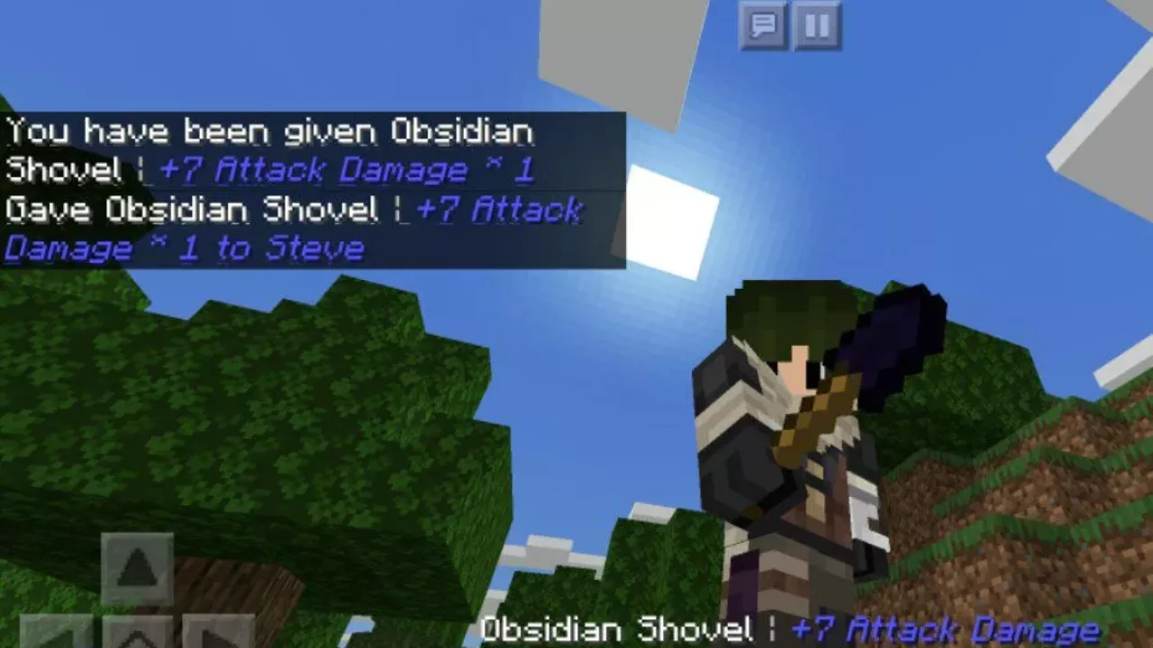 Shovel from Obsidian Sword Mod for Minecraft PE