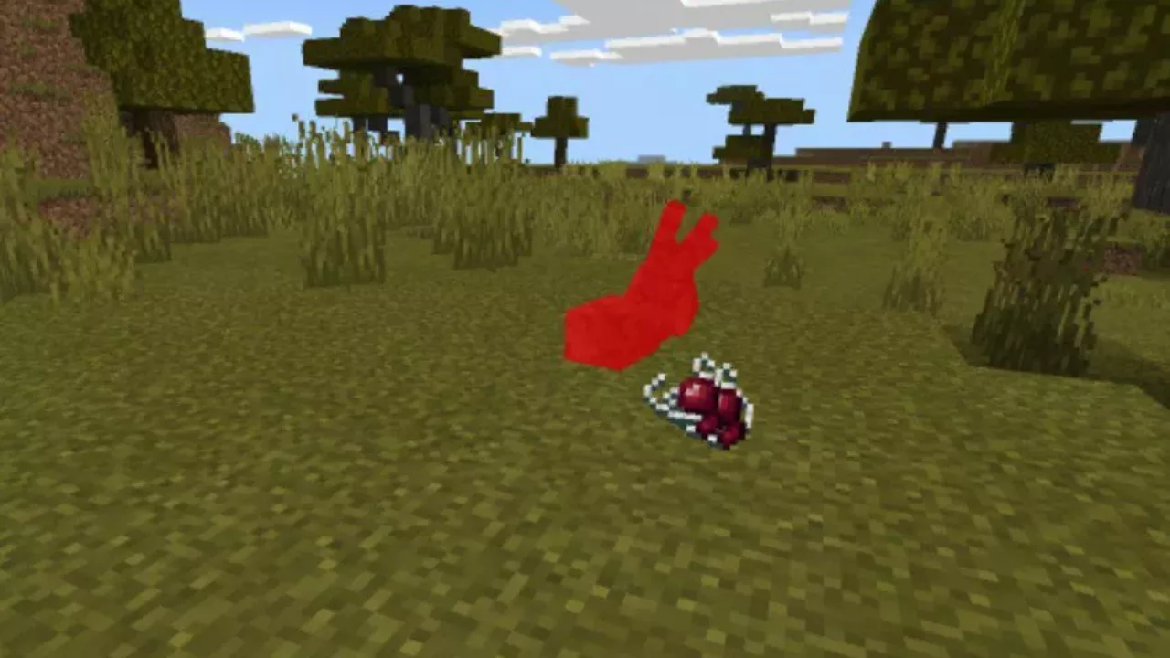 Spider Drop from Mob Drop Mod for Minecraft PE