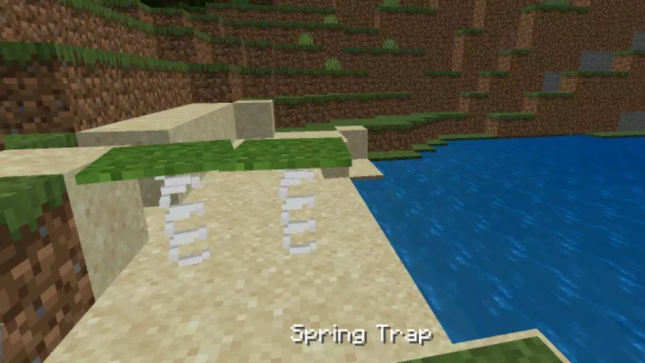 Spring Trap from Mob Trap Mod for Minecraft PE