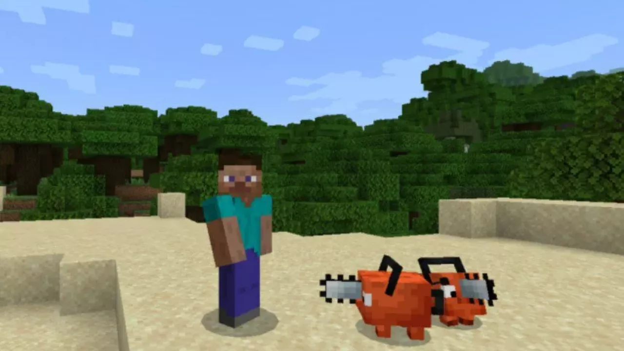 Strange Mobs from Chainsaw Man Mod for Minecraft PE