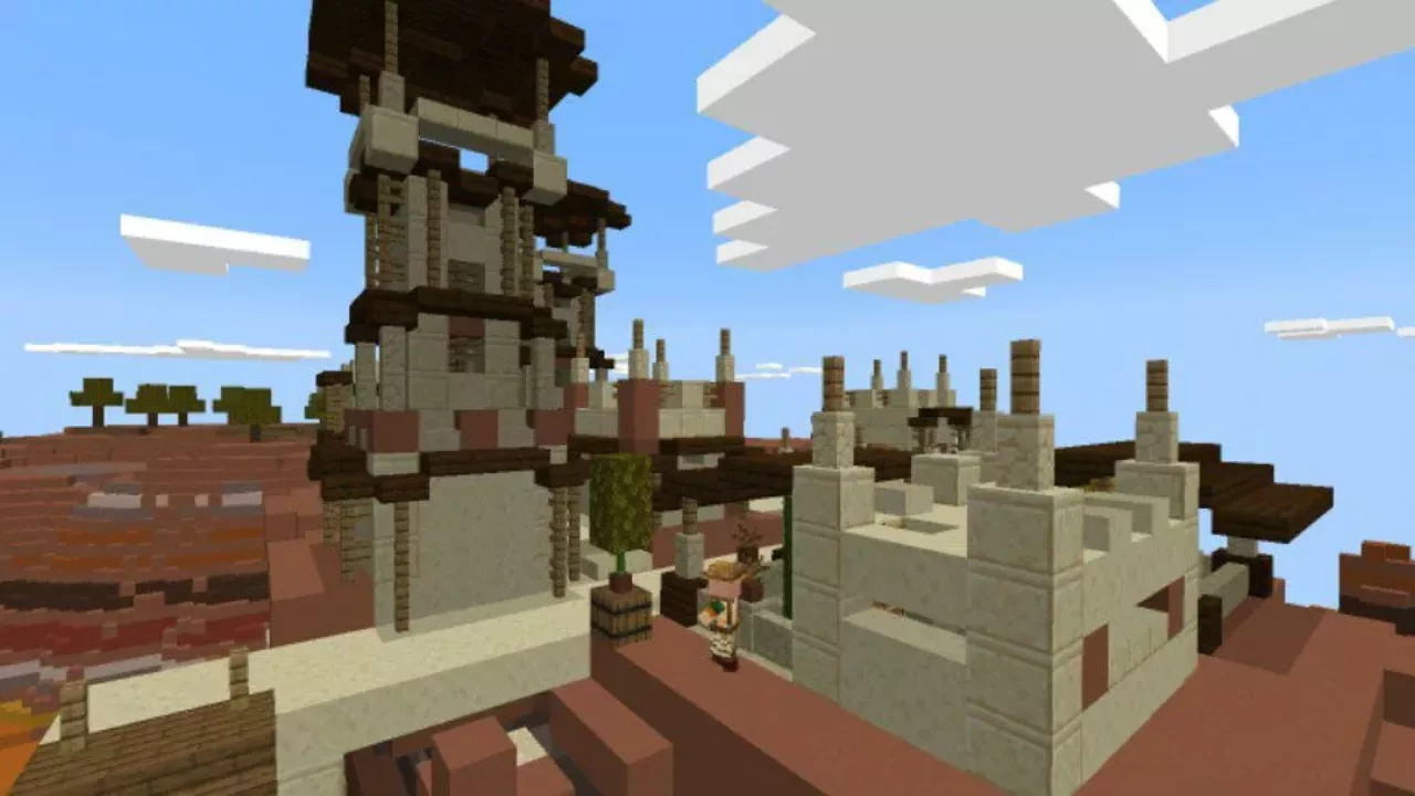 Tower from Jungle Village Map for Minecraft PE