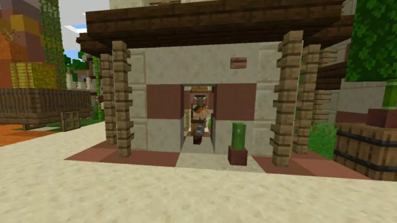 Villager from Jungle Village Map for Minecraft PE