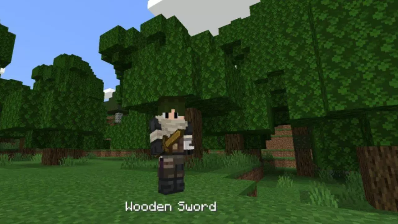 Wooden from Short Sword Mod for Minecraft PE
