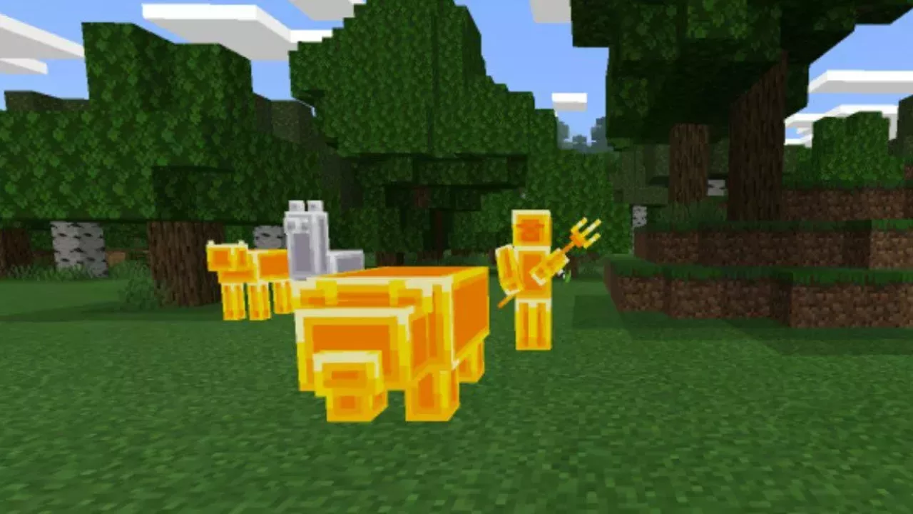 Bear from Statue Mob Mod for Minecraft PE