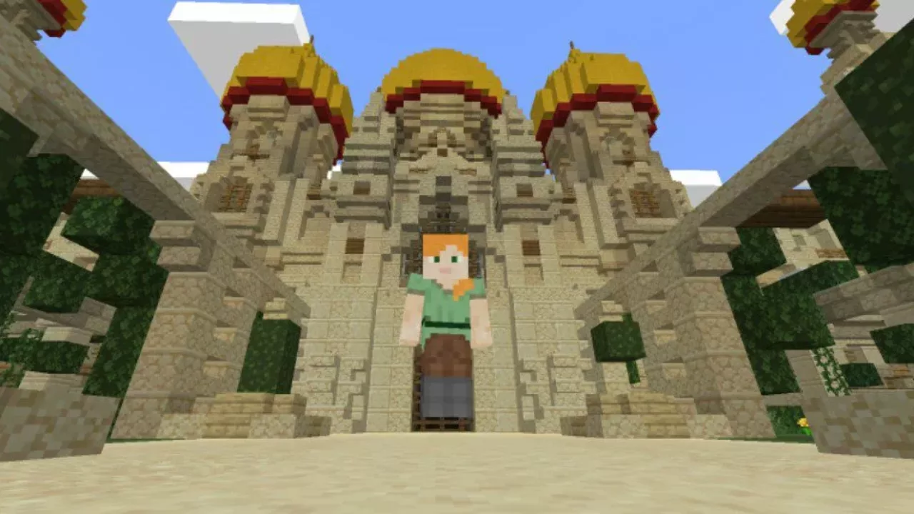 Beautiful Building from Desert Castle Map for Minecraft PE