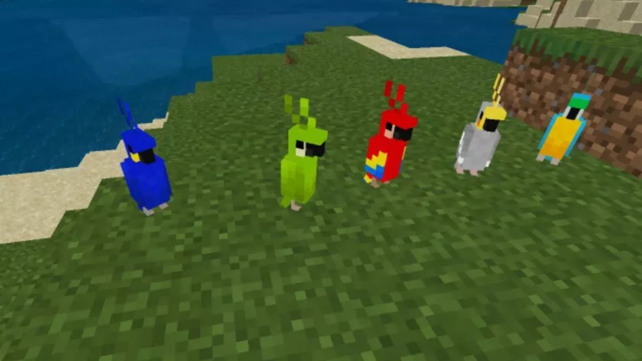 Birds from Plush Mob Mod for Minecraft PE