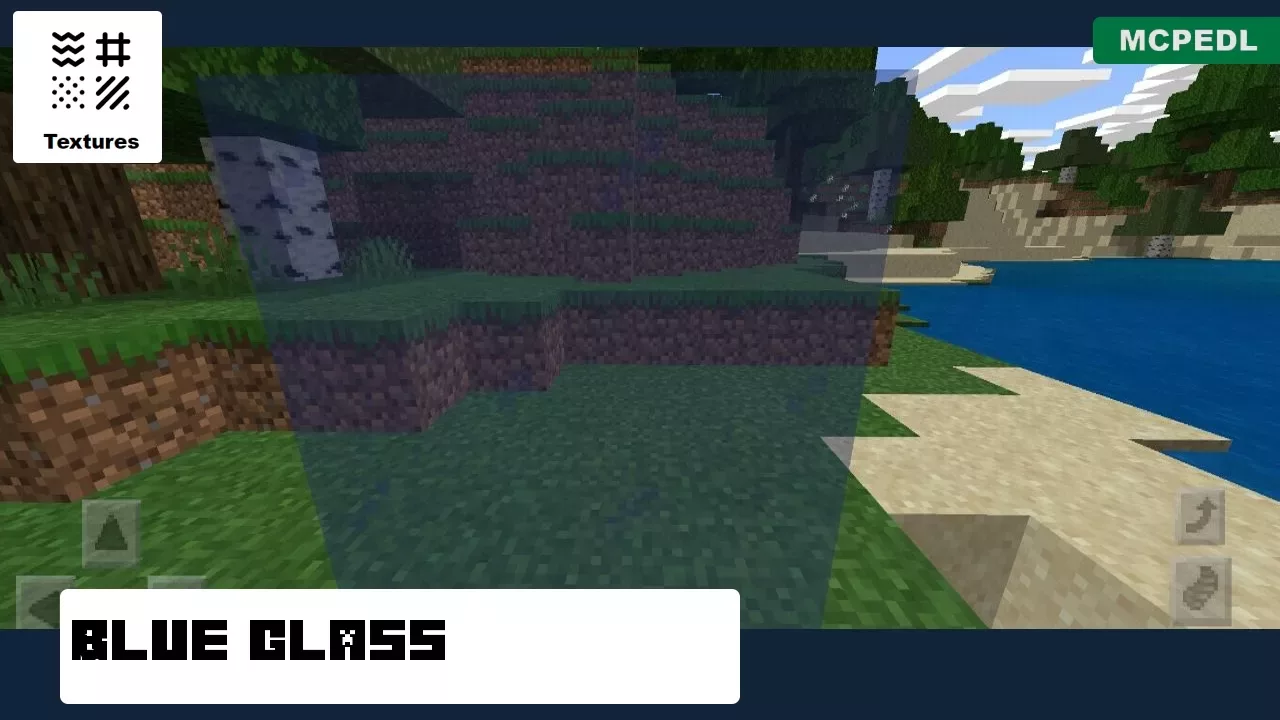 Blue from Glass Texture Pack for Minecraft PE