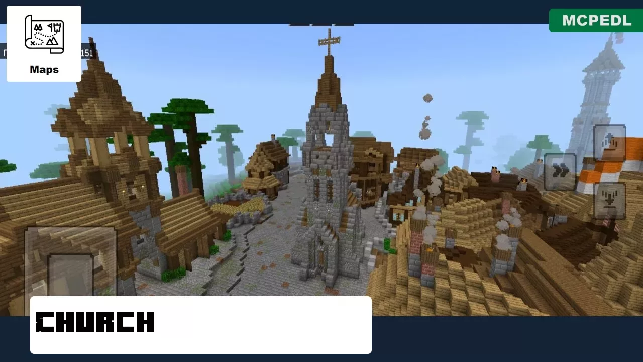 Churh from Custom Village Map for Minecraft PE