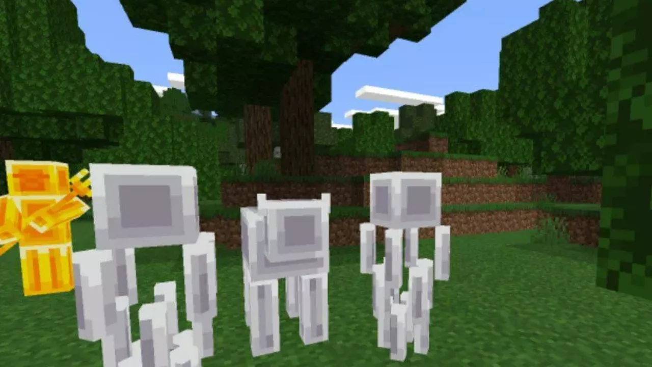 Cow from Statue Mob Mod for Minecraft PE