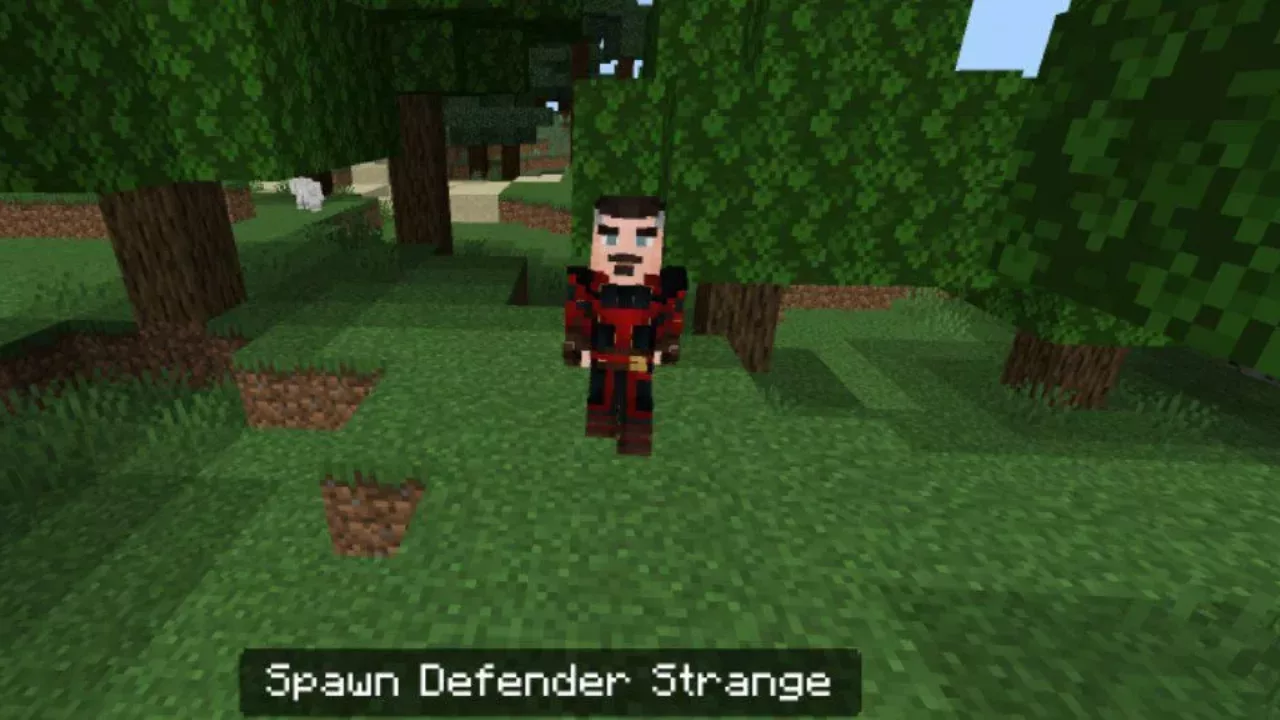 Defender Strange from Doctor Strange Mod for Minecraft PE