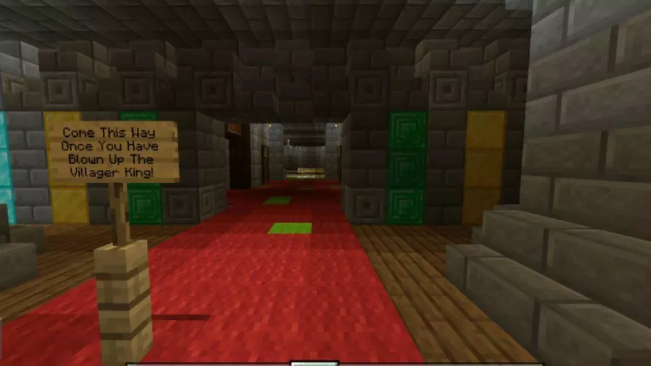 Inside from Big Castle Map for Minecraft PE