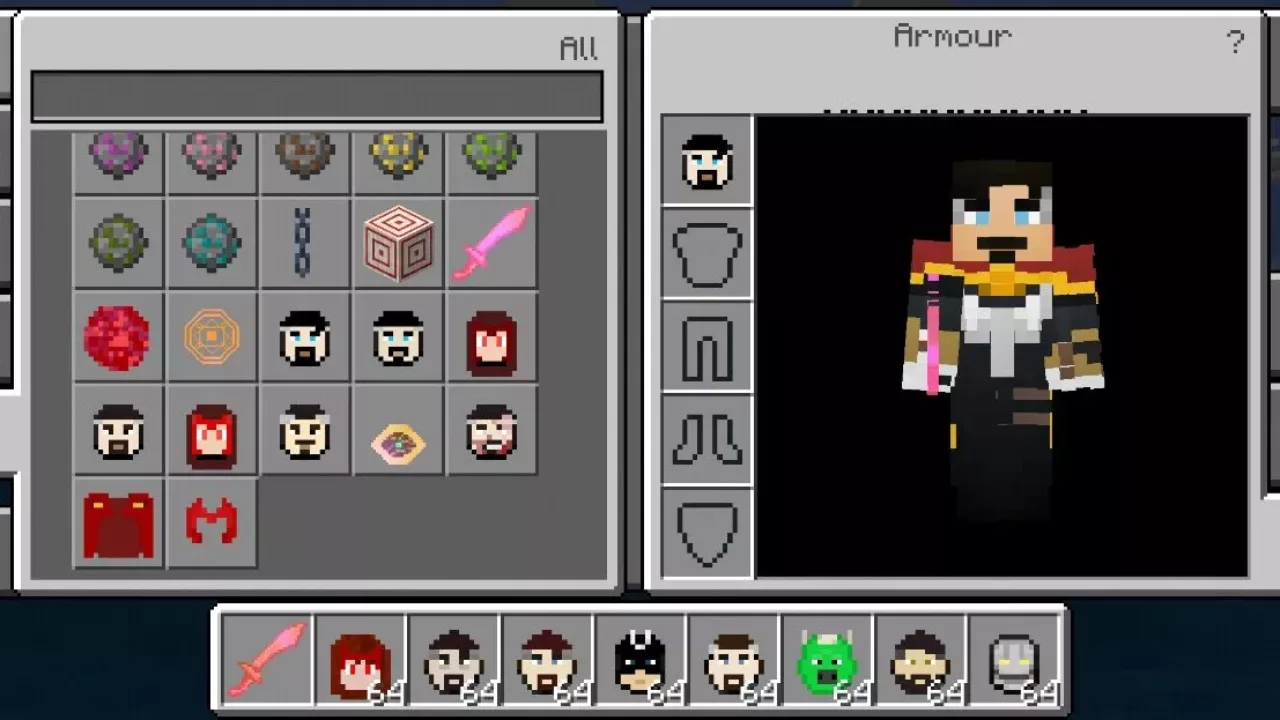 Inventory from Doctor Strange Mod for Minecraft PE