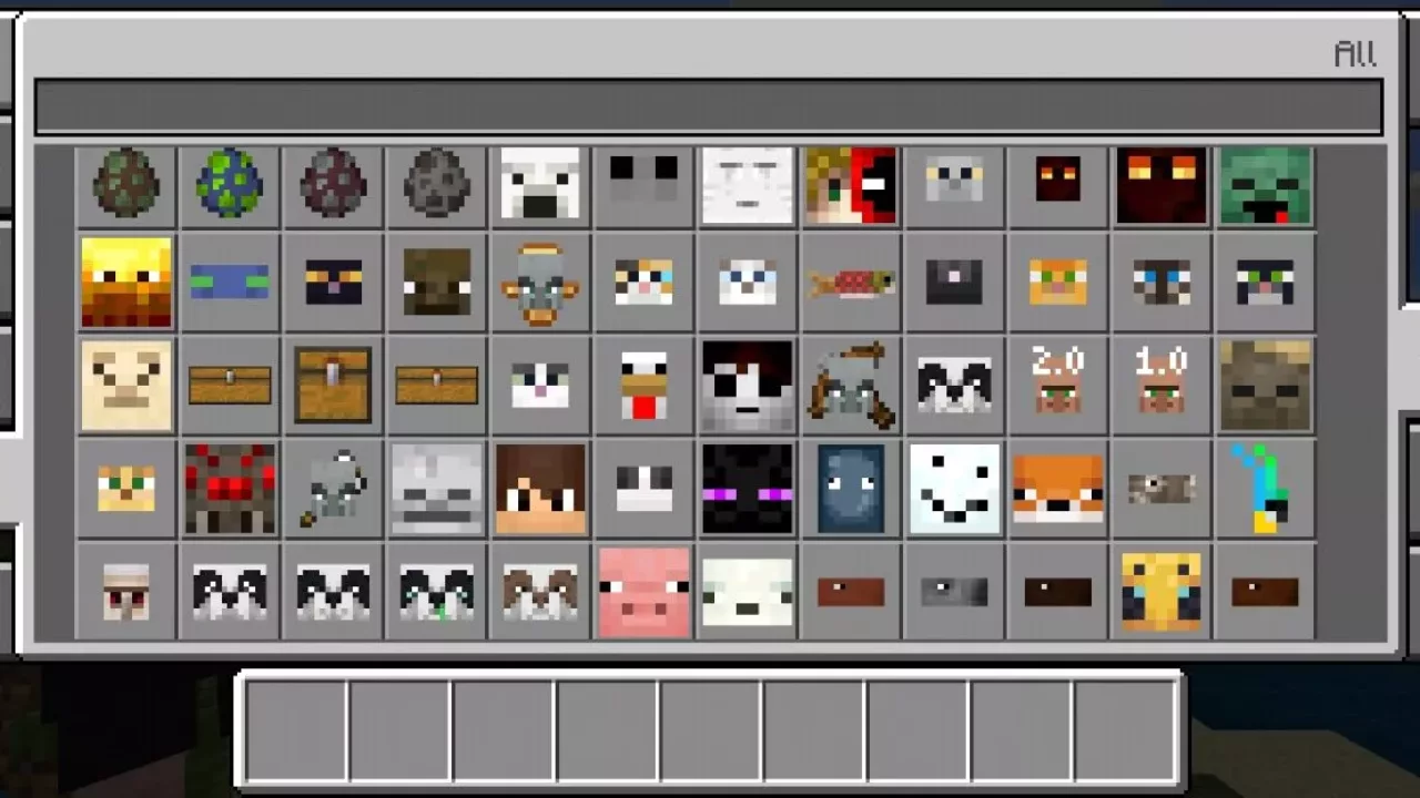 Inventory from Plush Mob Mod for Minecraft PE