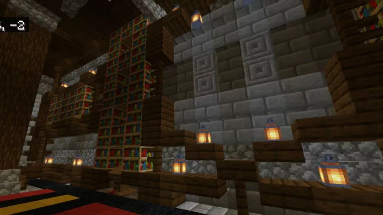 Library from Dark Castle Map for Minecraft PE