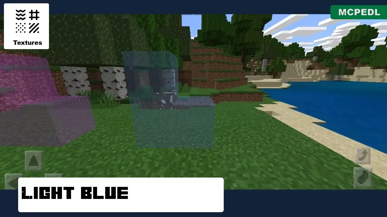 Light Blue from Glass Texture Pack for Minecraft PE