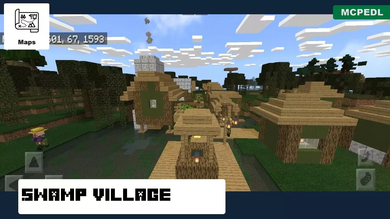 Location from Swamp Village Map for Minecraft PE