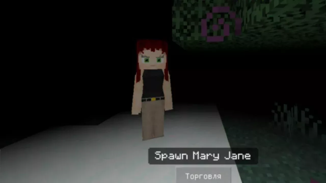 Mary Jane from Spiderman Mod for Minecraft PE
