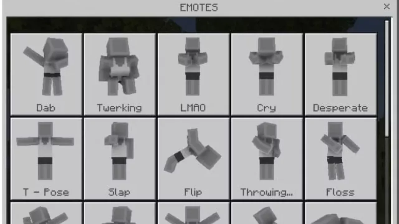 Menu from Laughing Mob Mod for Minecraft PE
