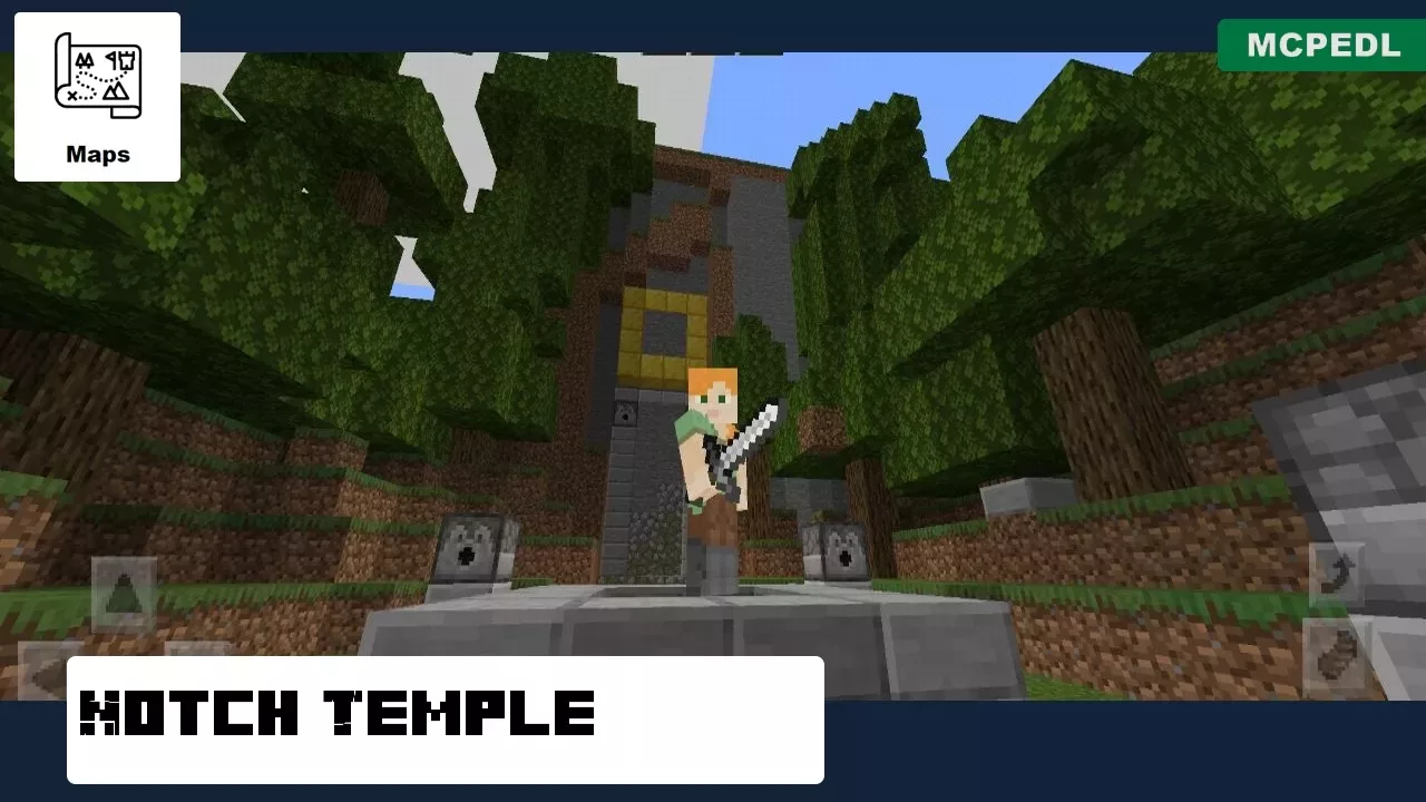 Notch Temple from Village Church Map for Minecraft PE
