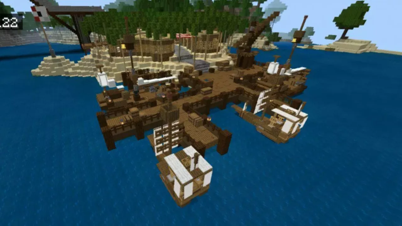 Pier from Dark Castle Map for Minecraft PE