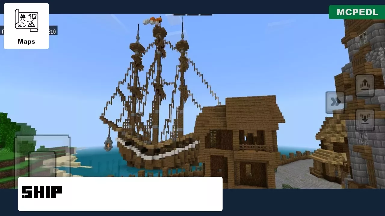 Ship from Custom Village Map for Minecraft PE
