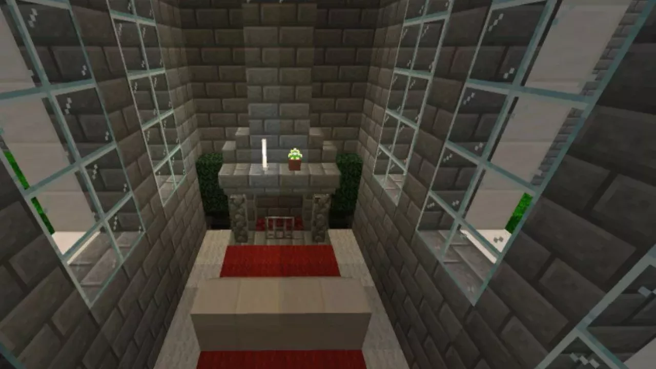 Small Room from Castle Roof Map for Minecraft PE