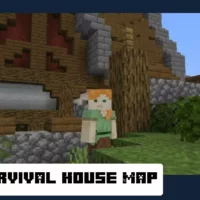 Big Survival House Map for Minecraft PE