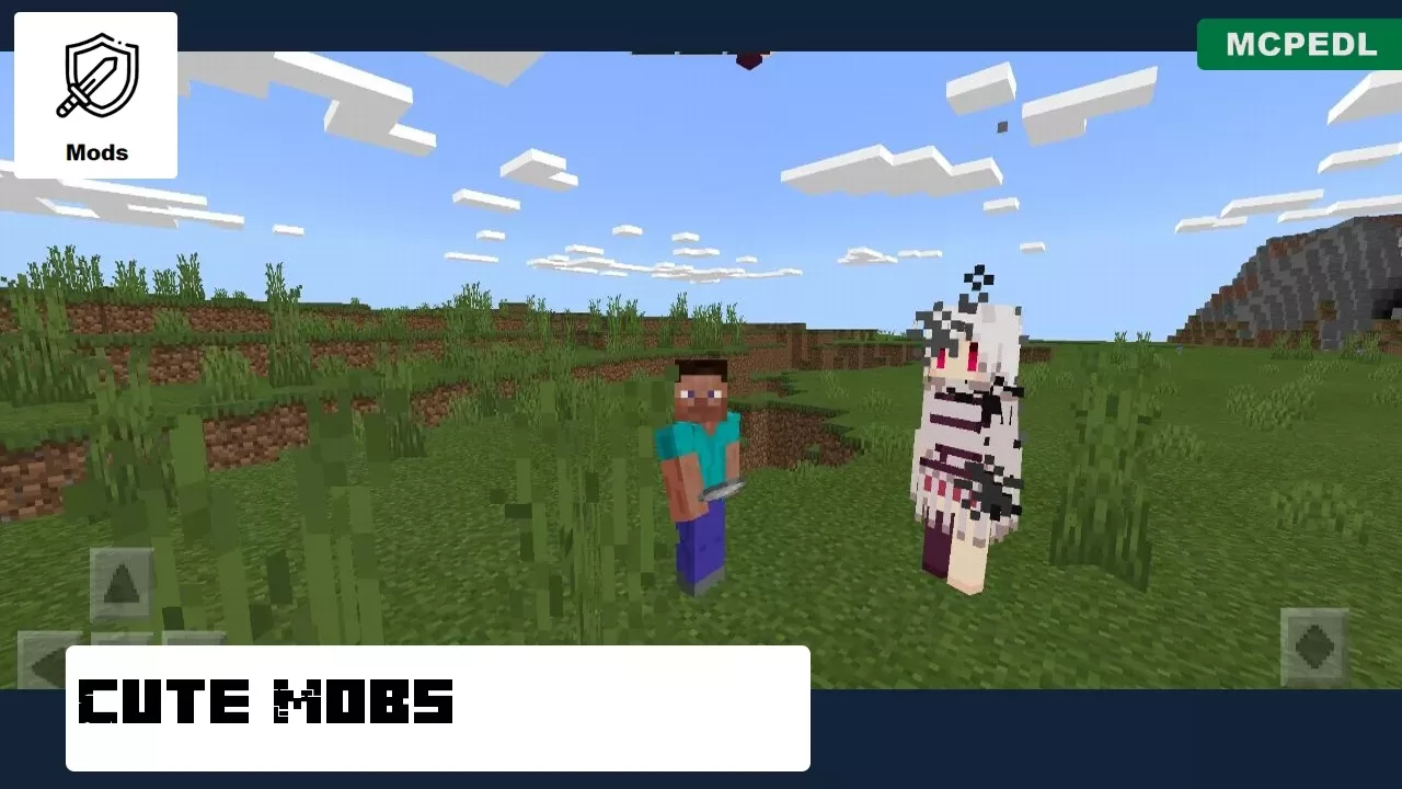 Cute Mobs from Anime Mobs Mod for Minecraft PE