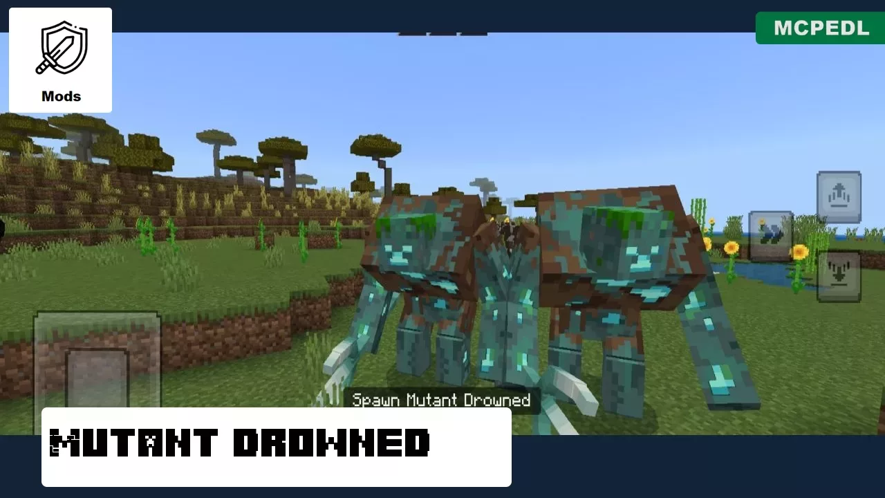 Drowned from Mutant Mobs Mod for Minecraft PE