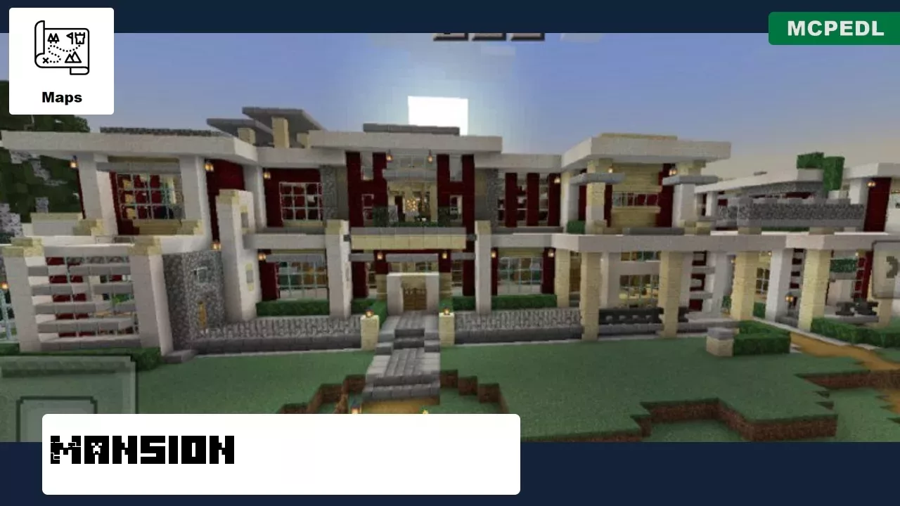Mansion from Modern Survival House Map for Minecraft PE
