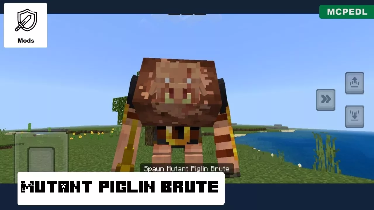 Piglin Brute from Mutant Mobs Mod for Minecraft PE