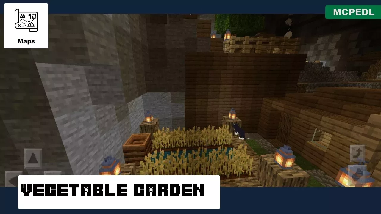 Vegetable Garden from Underground Village Map for Minecraft PE