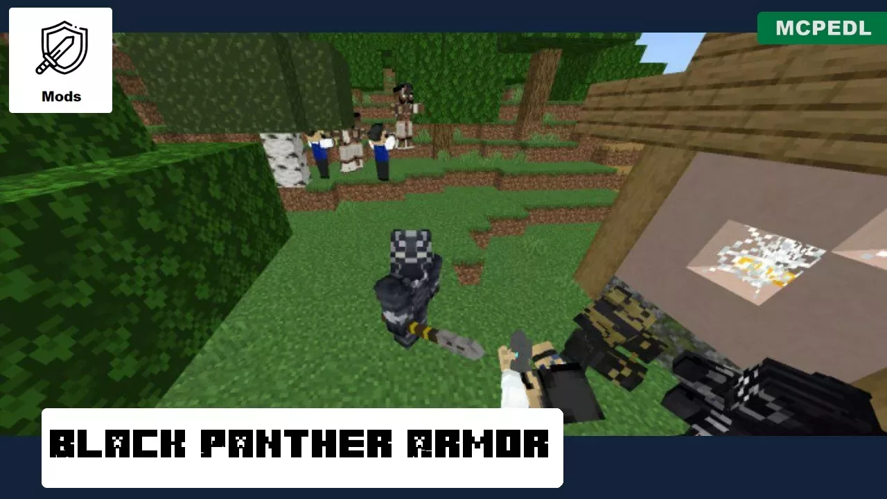 Armor from-Black Panther Mod for Minecraft PE.