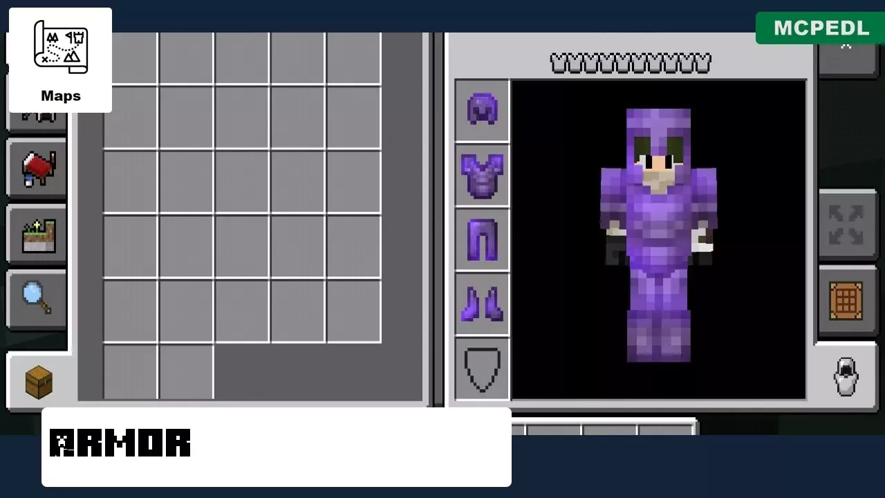 Armor from Underwater Castle Map for Minecraft PE
