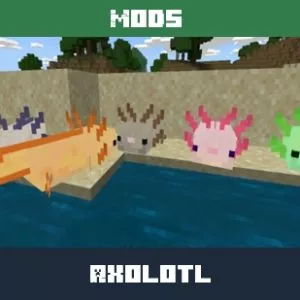 Axolotl Mod for Minecraft PE