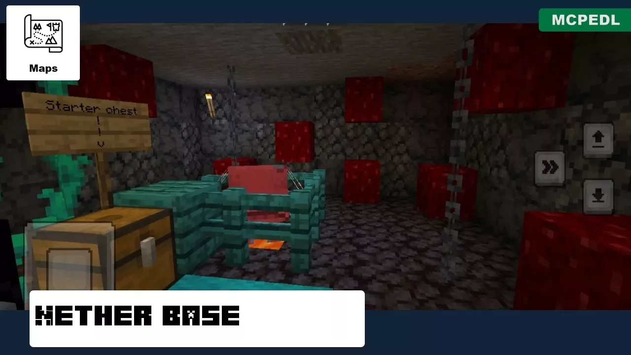 Base from Nether Castle Map for Minecraft PE