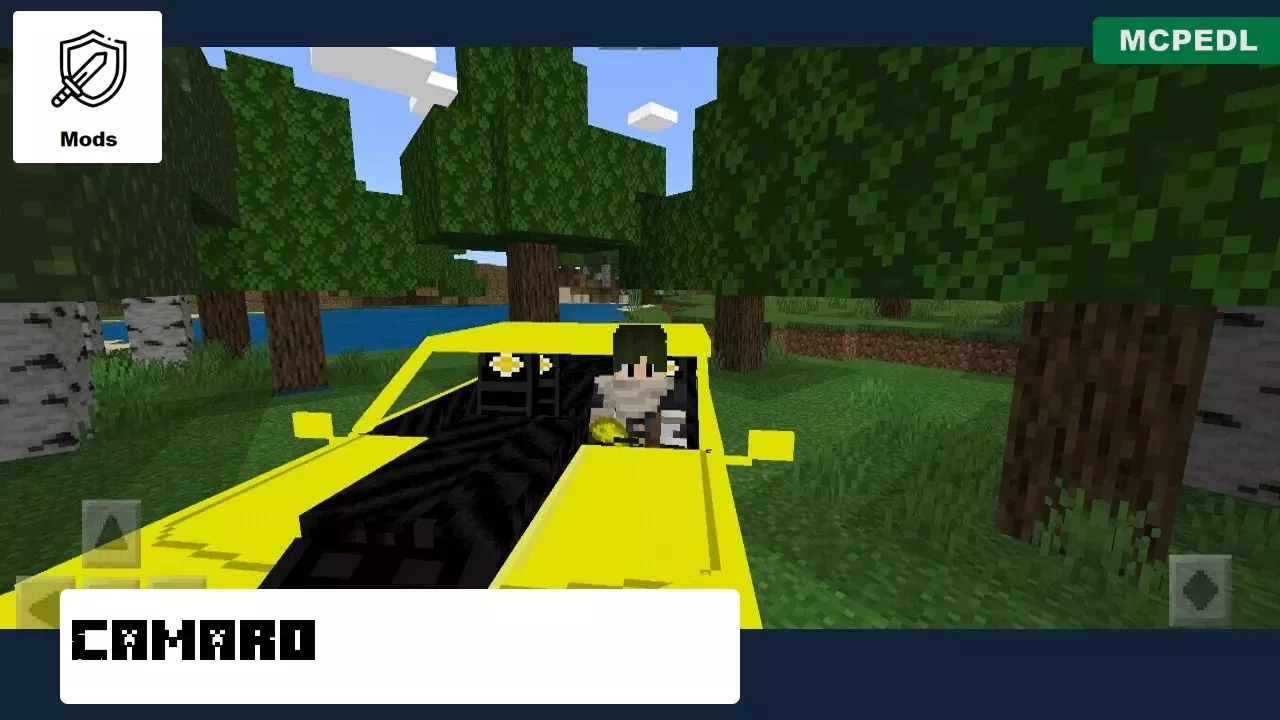 Camaro from Chevrolet Mod for Minecraft PE