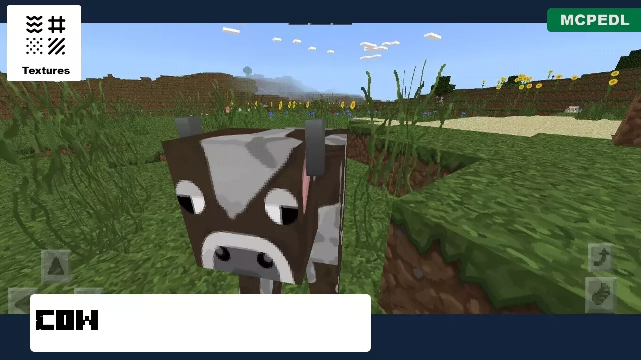 Cow from Faithful 128x128 Texture Pack for Minecraft PE
