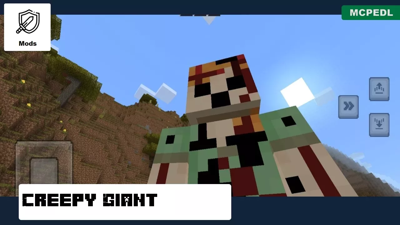 Creepy Giant from Anime Alex Mod for Minecraft PE