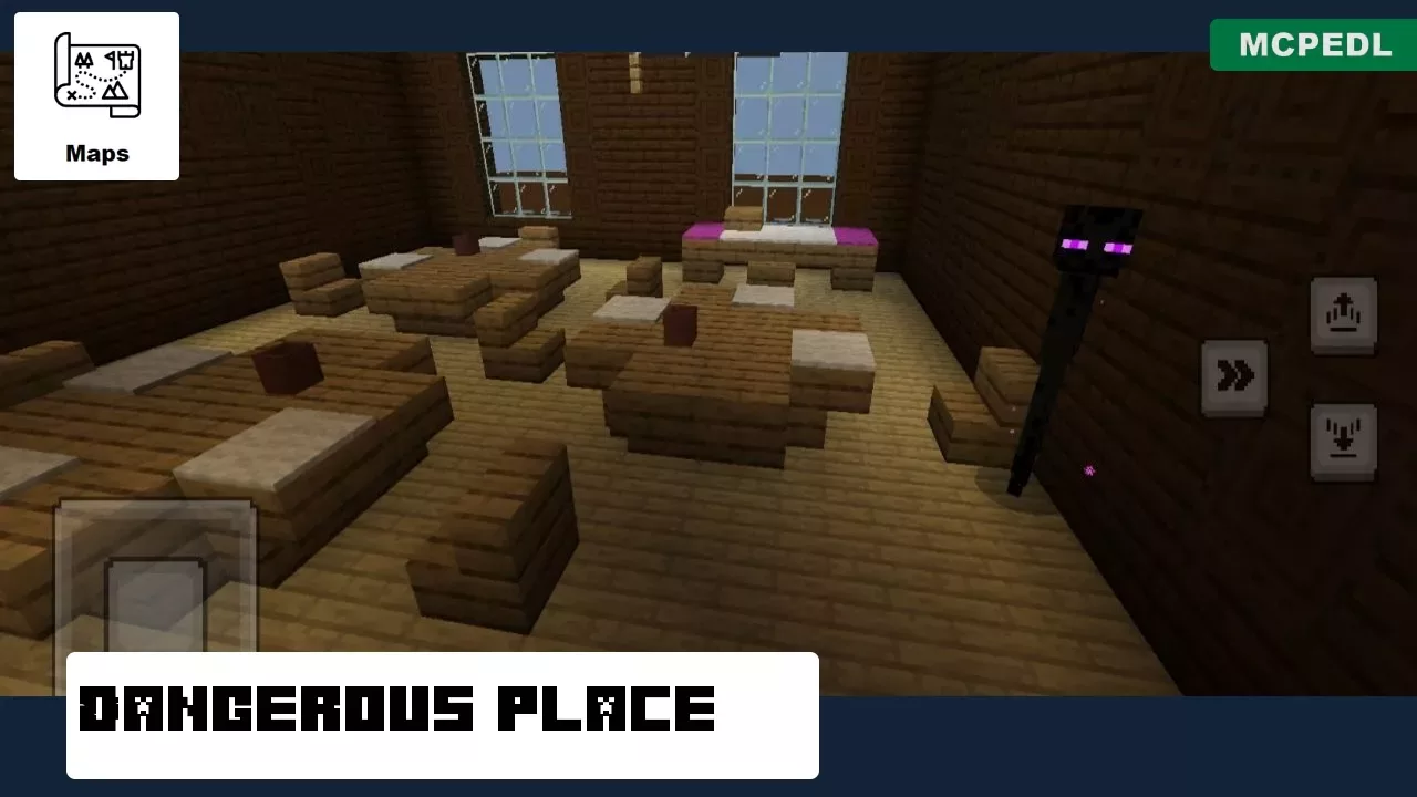 Dangerous Place from Woodland Mansion Map for Minecraft PE