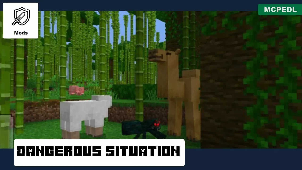 Dangerous Situation from Mob Crusher Mod for Minecraft PE
