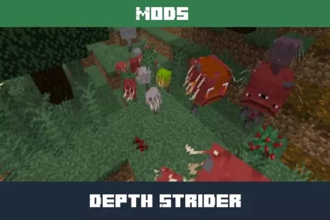 Depth Strider Mod for Minecraft PE