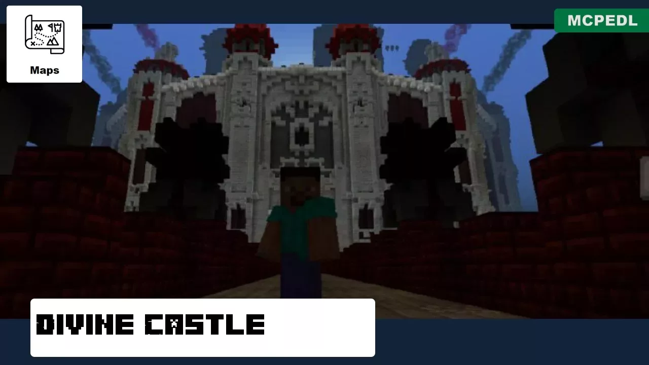 Divine Castle from Huge Castle Map for Minecraft PE